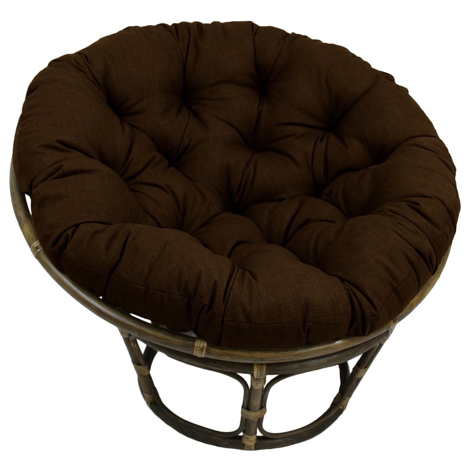 Silla Papasan International Caravan De Ratán, 42 Pulgadas, Color Cacao