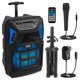 thumbnail image 1 of Sistema de altavoces PA Bluetooth portátil Pyle PPHP82SM 400W, 1 of 8