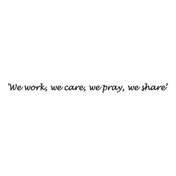 Decomural We Work We Care Religious WS-34057