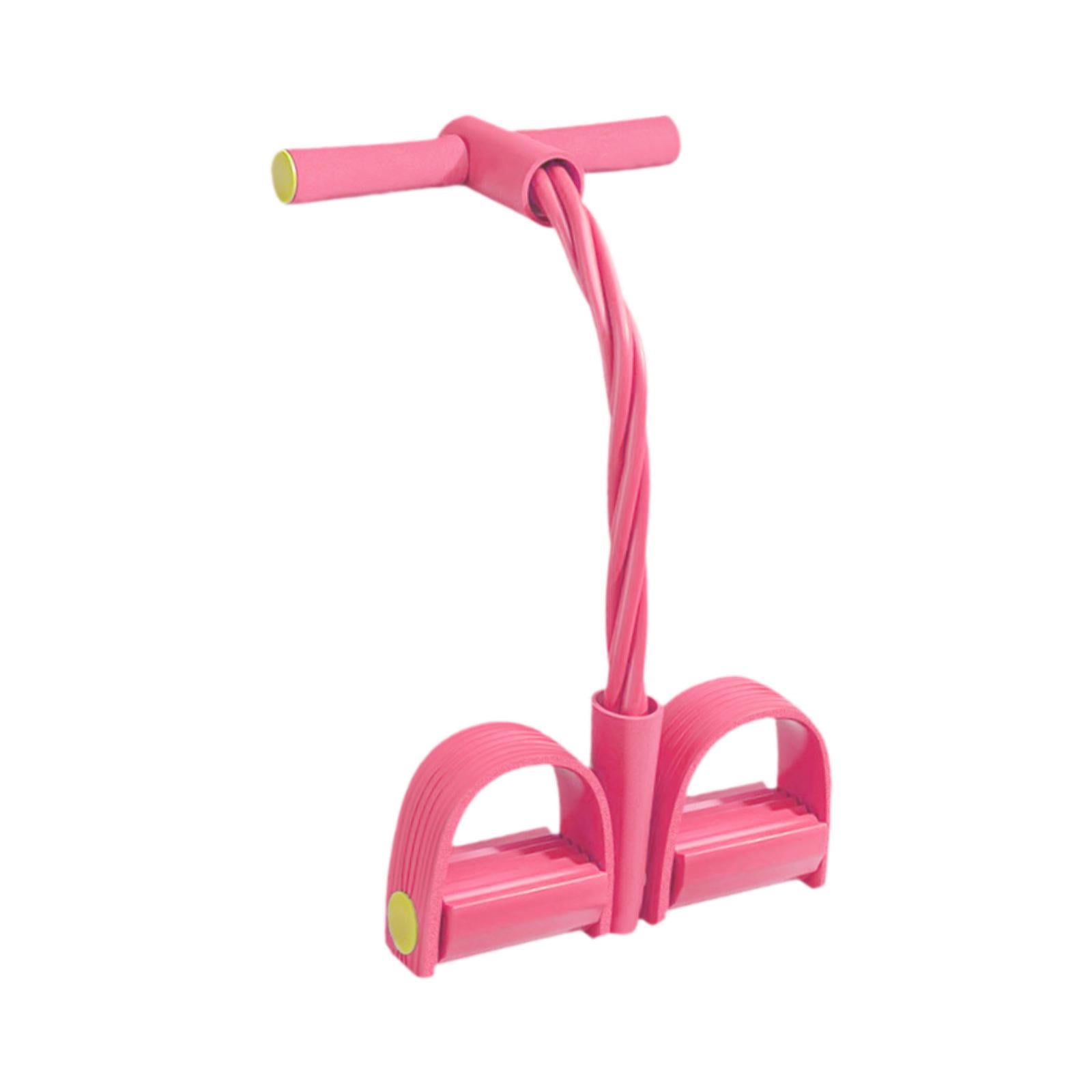 Magideal - Banda De Resistencia Para Pedales, Cuerda De Tensión Multifunción, Cuerdas Elásticas De Tracción, Bandas De Ejercicio, Equipo De Fitness Para Gimnasio Rosa