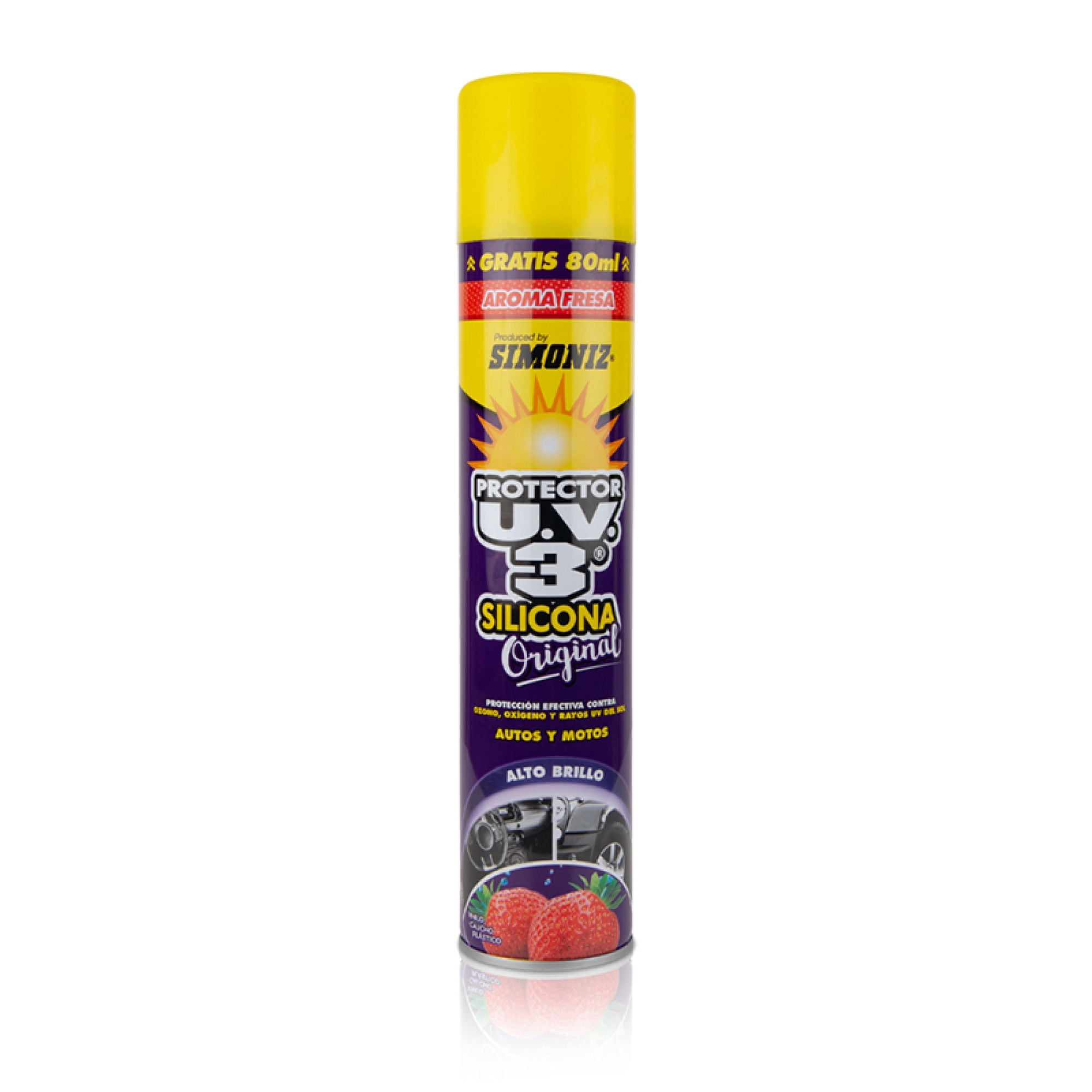 Silicona Protector Uv3 Aroma Fresa 400ml Simoniz