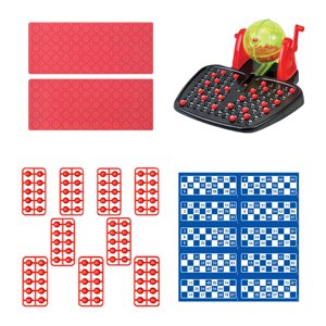 Magideal - Juego De Lotería De Bingo Familiar, Juguete De Máquina De Bingo, Juegos Para Padres E Hijos, Máquina De Bolas De La Con Fichas De Bingo, Número