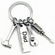 thumbnail image 2 of Dad Tool: Key Hammer Screwdriver Wrench Metal Keychain For Men, 2 of 3
