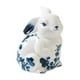 thumbnail image 1 of Figura De Porcelana Azul Y Blanca Coleccionable Para Estantería De Salón Conejo Sentado En Casa, 1 of 3
