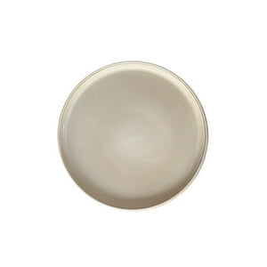 Mova - Set 6 Platos Redondo Ceramica 22 Cm Beige Linea Oslo - ( Tipo Gres )