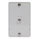 thumbnail image 1 of Placa de Pared para Teléfono ICC RJ-12 6P6C Conector de Voz Blanca, 1 of 9