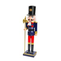 Magideal - Figura De Cascanueces De Madera, Tradicional, Decoración Navideña Pintada De Cascanueces De Madera, Artesanías De Cascanueces Para Mesas De Escritorio Estilo C