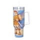 thumbnail image 2 of Hércules Vaso aislado de acero inoxidable con asa, diseño temático, regalo para familia, amigos y fans; incluye pajita y encaja en el portavasos estándar, 40 oz, 2 of 6