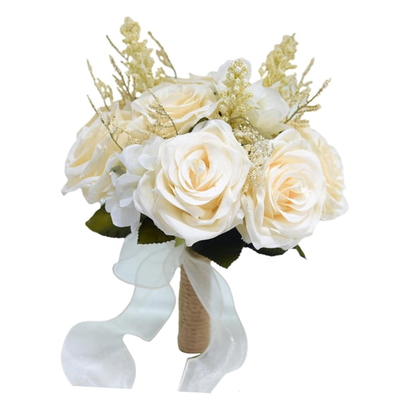 Ramo De Novia De Boda Ramo De Novia Con Ramo De Novia Para Fiesta Blanco