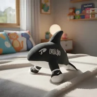 Casadeliacl - Peluche Orcalero Negro 30 Cm Tierno Compañero Negro