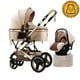 thumbnail image 1 of Coche Travel System Con Accesorios Dorado LuBabycas, 1 of 8