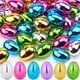 thumbnail image 1 of Huevos de Pascua de plástico JOYIN, 48 unidades, 8 cm, colores metálicos, 1 of 7