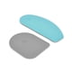thumbnail image 1 of Juego de 2 raspadores KitchenAid Gourmet, color azul turquesa y gris tormenta, 1 of 3