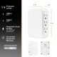 thumbnail image 2 of Protector contra sobretensiones GE-Ultrapro, extensor de 5 salidas, 1 USB-A, 1 USB-C, 2 of 6