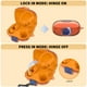 thumbnail image 3 of Funda Nimuw Secure Lock para Beats Powerbeats Pro 2 Naranja Transparente, 3 of 3