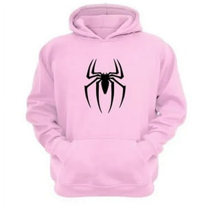 Genérico - Polerón Canguro Hombre Arácnido Rosa Talla Xs Unisex