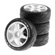 thumbnail image 2 of 4 Reemplazos De Neumáticos De Rueda De Goma Para Coche De Control Remoto 1/8 DIY Modificado Blanco, 2 of 5