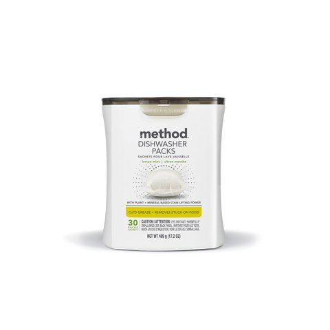 Paquetes De Detergente Para Lavavajillas Method Lemon Mint,