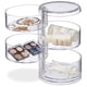 thumbnail image 1 of Joyero redondo, organizador de cosméticos tipo torre, joyero con tapa, joyero portátil pequeño, estuche para anillos, pendientes y collares., 1 of 7
