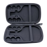 Magideal - Estuche Para Raqueta De Tenis De Mesa, Práctico Protector A Prueba De Polvo, Funda Para Raqueta De Tenis De Mesa, Bolsa De Almacenamiento Para Deporte Negro Para 2 Paletas