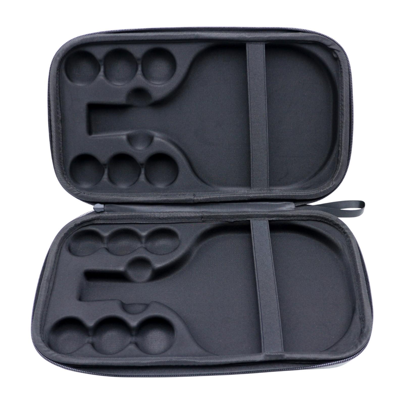 Magideal - Estuche Para Raqueta De Tenis De Mesa, Práctico Protector A Prueba De Polvo, Funda Para Raqueta De Tenis De Mesa, Bolsa De Almacenamiento Para Deporte Negro Para 2 Paletas