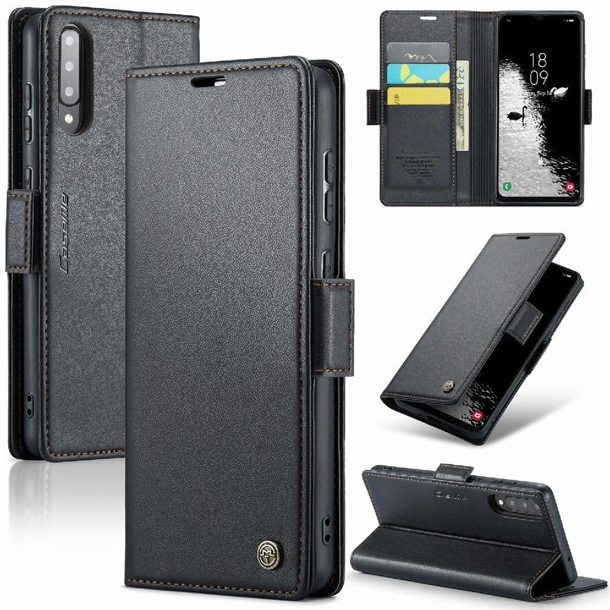 Caseme Tipo Cartera Samsung Galaxy A50/a50s/a30s Con Cierre Magnético, Rfid, Tarjetero, Soporte, Carga Inalámbrica