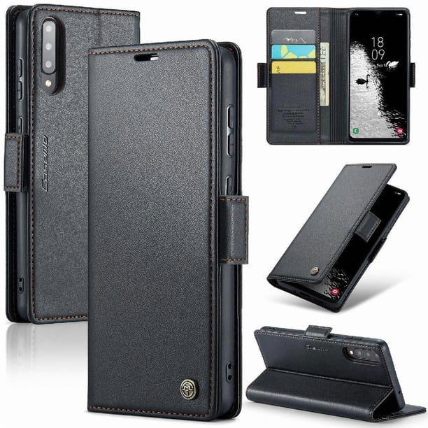 CaseMe tipo cartera Samsung Galaxy A50/A50S/A30S con cierre magnético, RFID, tarjetero, soporte, carga inalámbrica