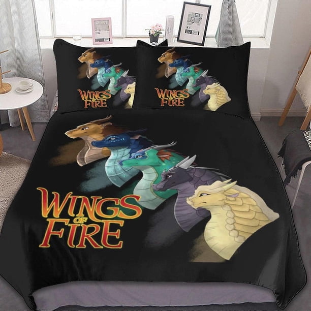 Dragone Alas de Fuego WOF3 Piezas Ropa de cama Edredón suave Decoración de dormitorio Gif