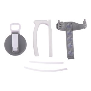 Bothyi - Tapa Y Soporte Para Latas De Refresco De 12 Oz. Cubiertas Para Latas De Bar De Picnic De Playa Con Pajita Gris.