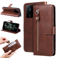 Gangxun - Funda Con Cremallera Para Xiaomi 13T, Carcasa Cartera De Cuero Pu Con Soporte Y Tarjetero