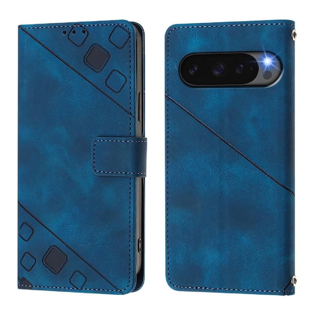Funda Cartera para Google Pixel 10 Pro XL 5G con Soporte y Ranuras, Resistente a Golpes y Rayones Azul