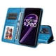 thumbnail image 5 of Funda tipo cartera FOXDOCK para Realme 9 Pro , diseño girasol en relieve, cuero PU, cierre magnético, soporte y tarjetero, 5 of 5