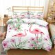 thumbnail image 1 of Flamingo Duvet Cover with Pillow Cover Bedding Set(No Filler) 3D Printed PinkWhiteGreen Bed Set for Kids and Adults All Size, 1 of 5