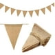 thumbnail image 1 of 3 metros Banderines Arpillera Yute Patio Boda Cumpleaños Decoración, 1 of 8