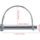 thumbnail image 4 of Pasadores de bloqueo de alambre, pasador de bloqueo de eje de 1/4" x 1-3/4", pasador de acoplamiento de seguridad resistente, paquete de 10, pasador de enganche con retenedor de alambre de arco redond, 4 of 7