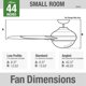 thumbnail image 3 of Ventilador de techo Hunter 112 cm Bronce noble con control remoto, 3 of 9