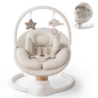 Baby Swing Fasonbaby Electric Con 10 Melodías Y 5 Velocidades, Color Beige