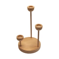 Magideal - Soporte De Exhibición De Béisbol, Soporte De Béisbol, Decoración De Mesa Portátil, Soporte De Béisbol De Madera, Soporte De Trípode De Pelota De Softb