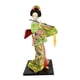 thumbnail image 5 of Geisha japonesa de 12 pulgadas, muñeca Geisha asiática, escultura de adorno artesanal, estatua de niña, muñecas Geisha japonesas étnicas para el hogar verde fluorescente, 5 of 5