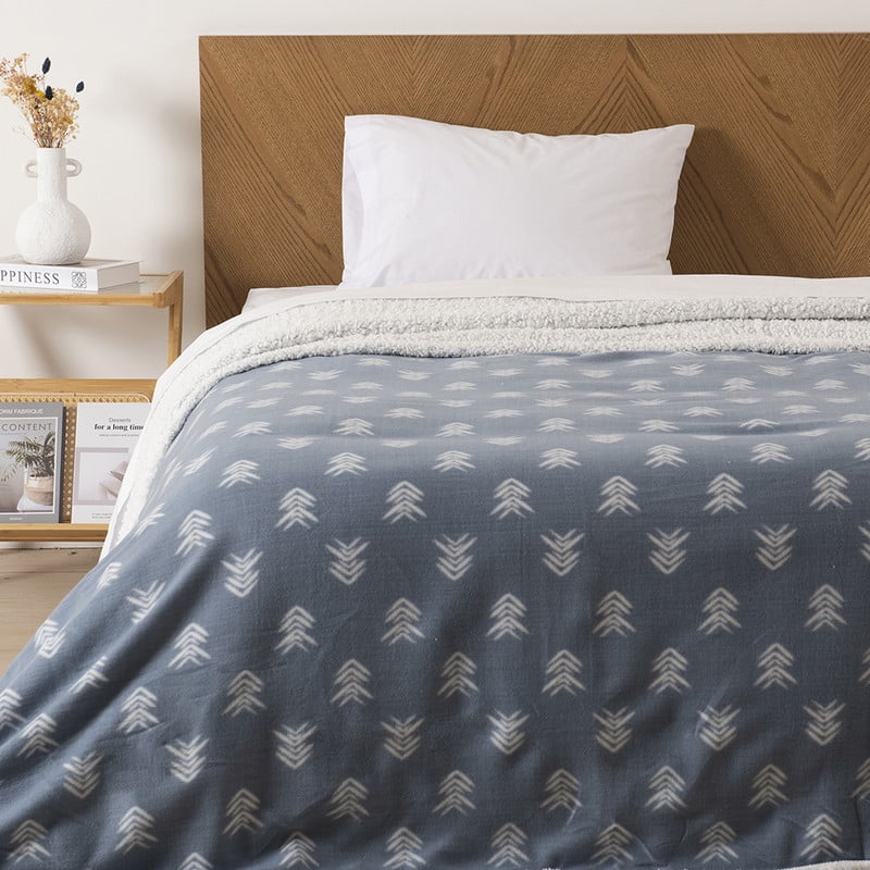 Mashini - Frazada Polar-sherpa Est. 1.5 P Azul