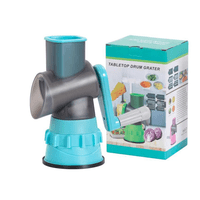 Genérico - Rallador De Tambor Multifuncional | Cortes Rápidos Y Seguros Turquesa