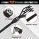 thumbnail image 4 of Cuerda de alambre CELYND de acero inoxidable negro 500FT 1/8 T316, 4 of 8