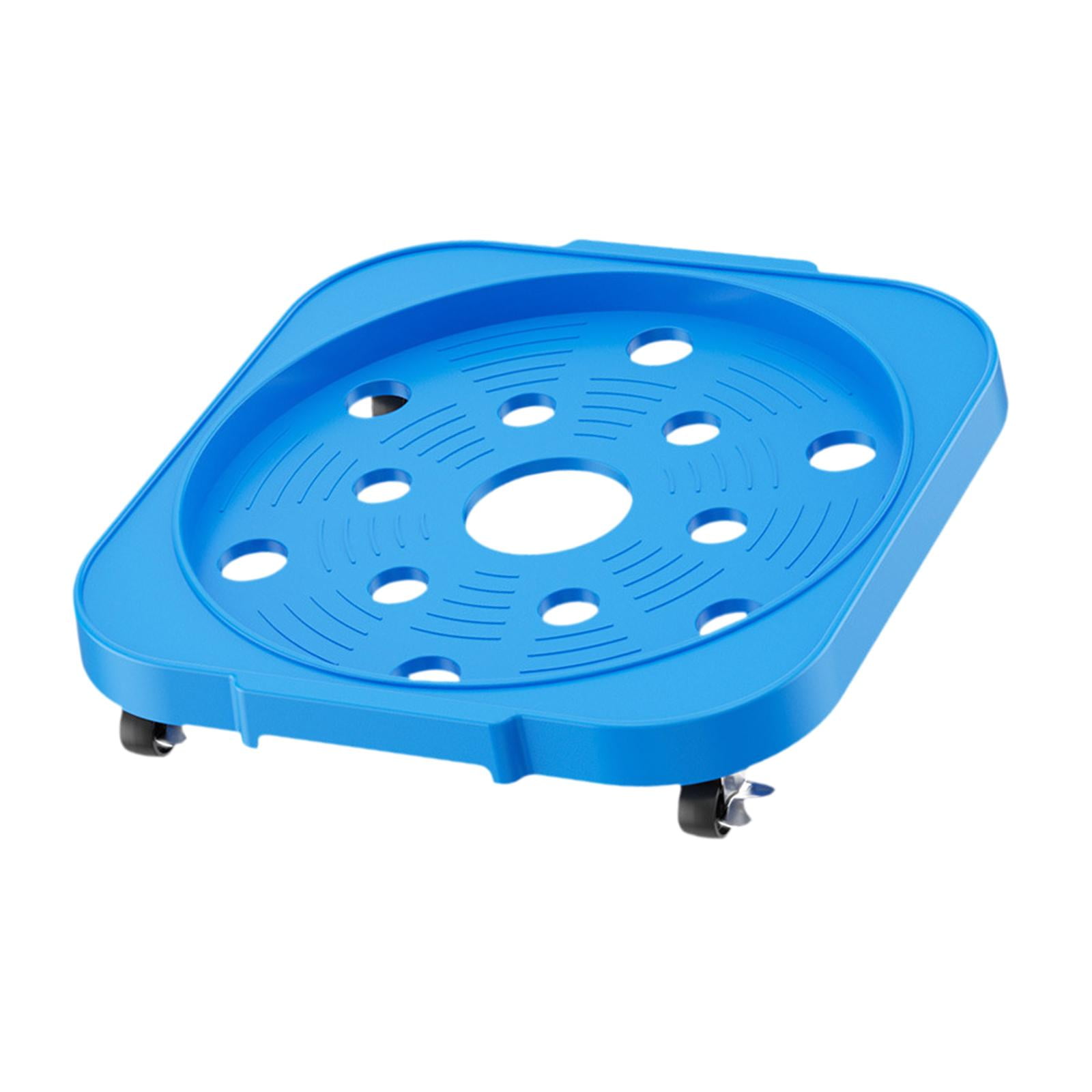 Magideal - Base Móvil Con Ruedas Para Cilindro De Propano, Soporte Redondo Portátil Multiusos Para Botellas De Propano, Ideal Para Artículos Del Hogar Y Macetas. Azul
