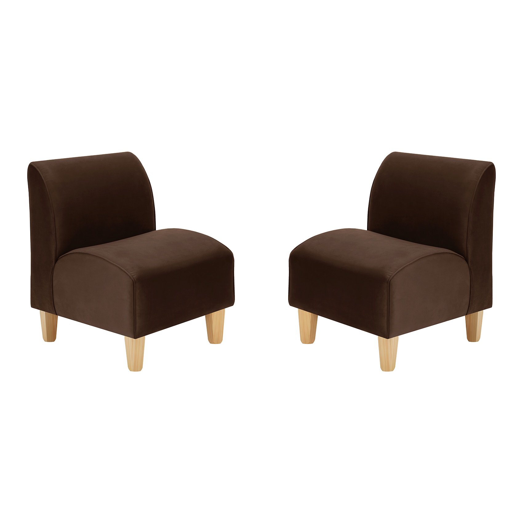 Bodevir - Set Poltrona Soft 1c Felpa 05 Chocolate