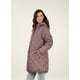 thumbnail image 1 of Parka Larga Mujer Acolchado Rombos Malva, 1 of 2