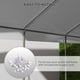 thumbnail image 5 of Toldo para Cochera Outsunny 600x295 cm Impermeable y Protección UV Blanco, 5 of 9