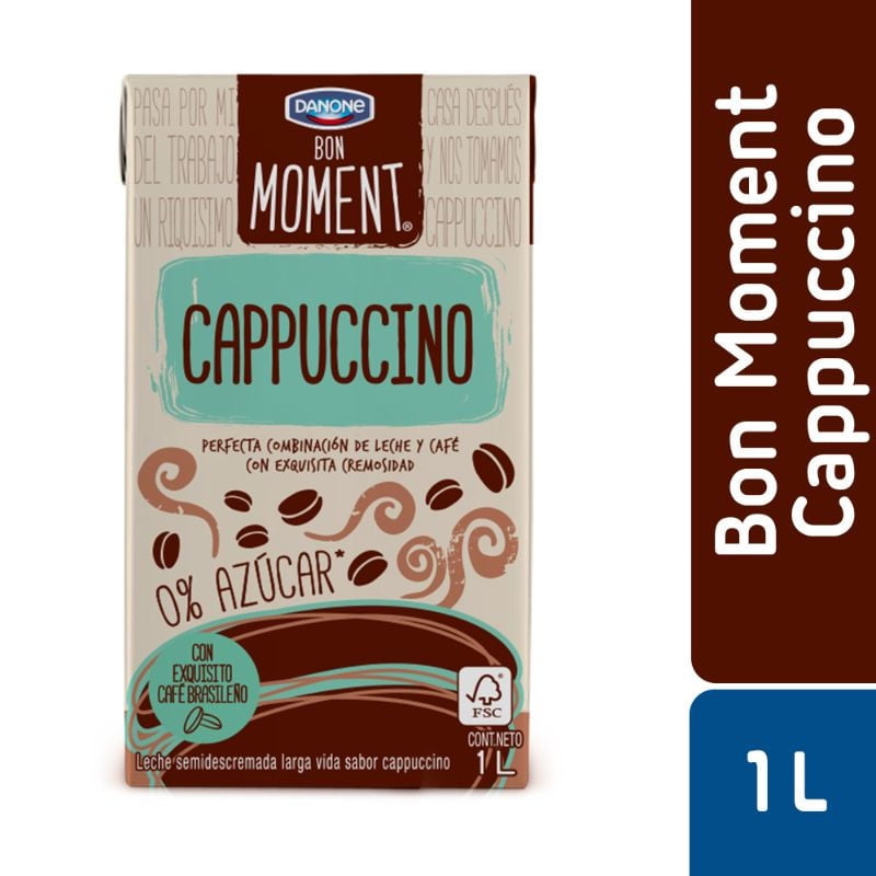 Leche Bon Moments Cappuccino Caja 1 L Danone