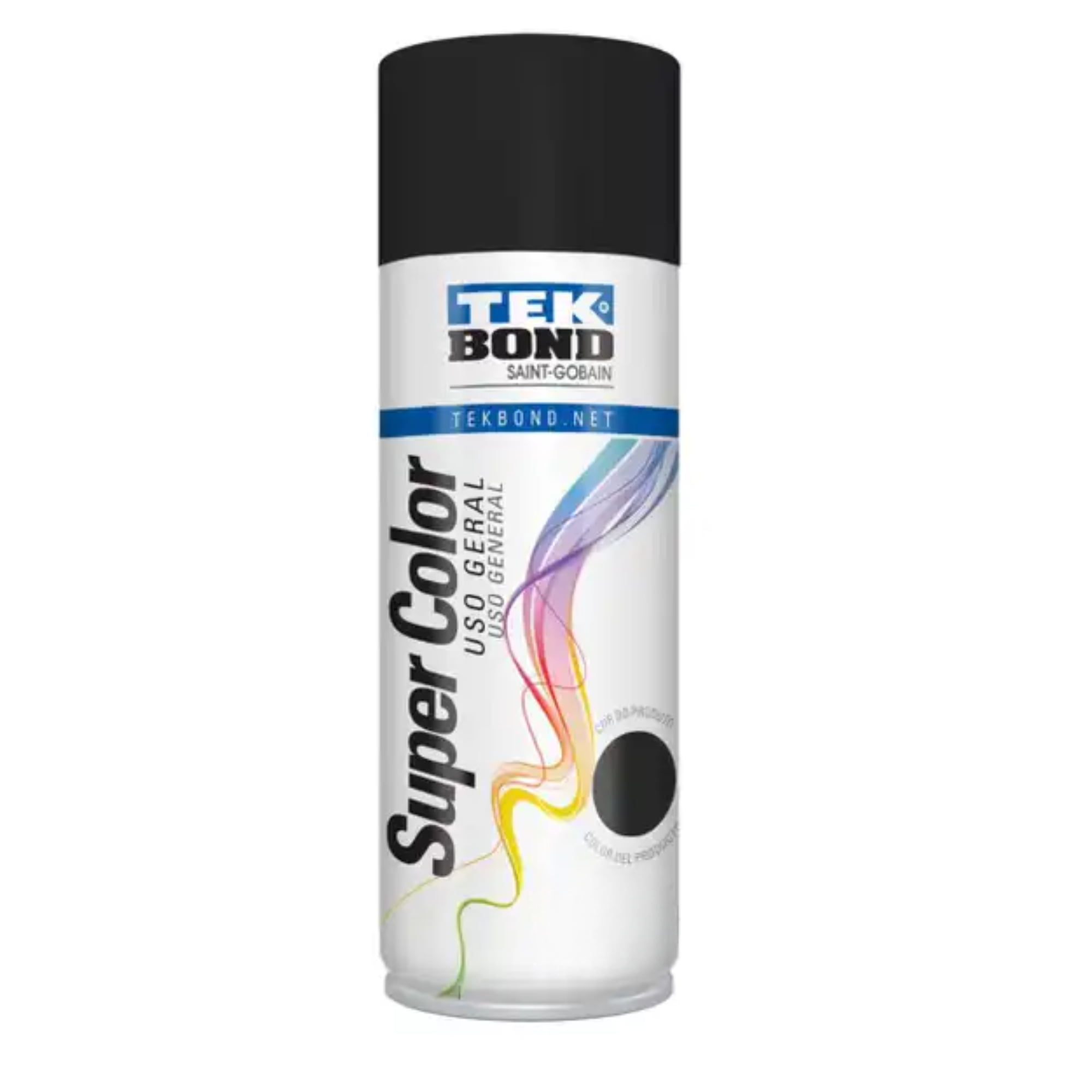 Pintura Spray 400ml Uso General Negro Mate - Tekbond