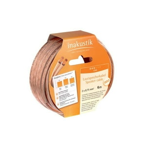 Cable De Parlante Star 2X0,75 Mm Inakustik Rollo 6 Mt