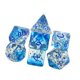thumbnail image 3 of 7 Dados Poliédricos Acrílicos, Regalos Para Ni?os, Juguetes, Accesorios Para Beber, Entretenimiento, Azul, 3 of 5